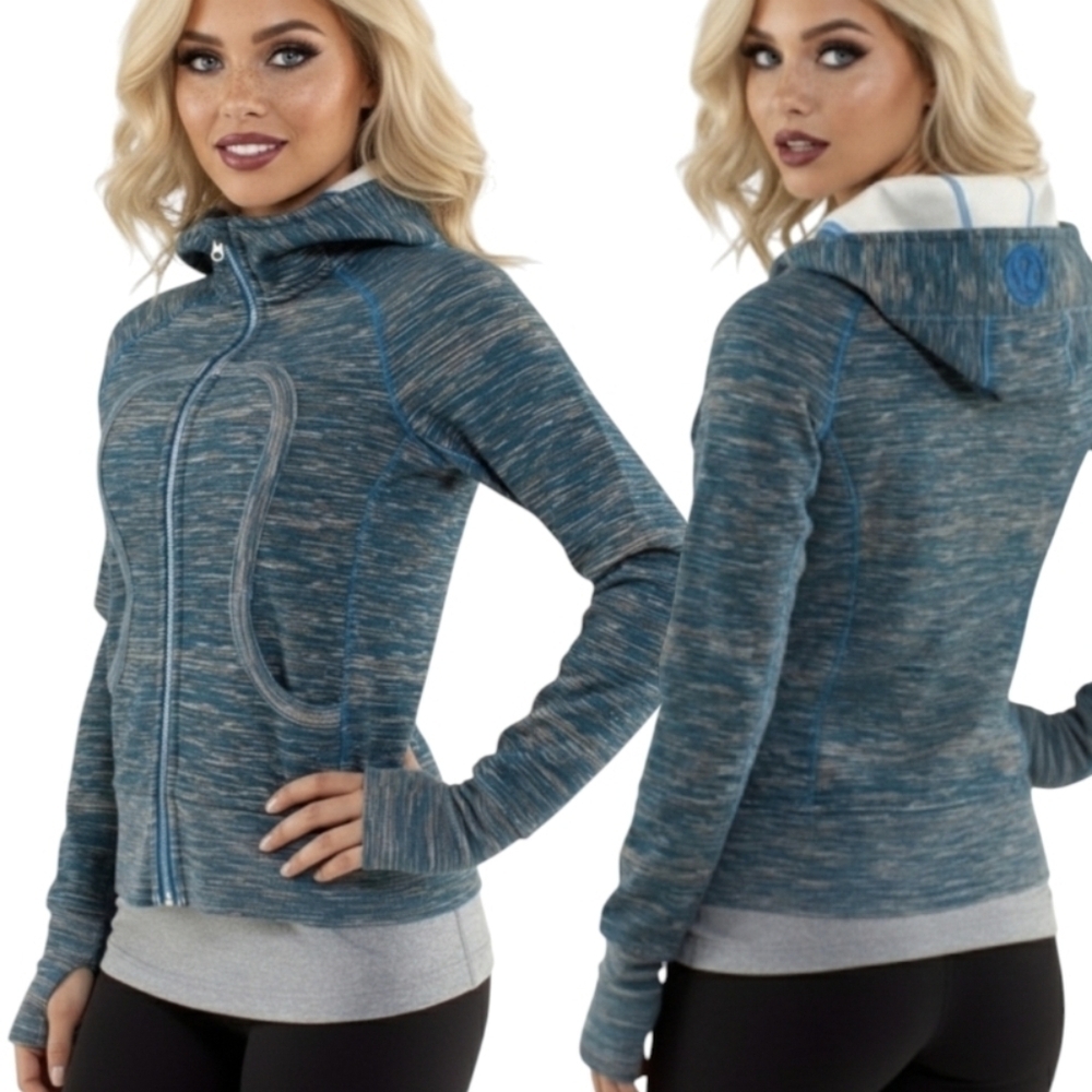 Great Condit Lululemon Scuba Jacket Size 8 Wee Are From Space Printed
